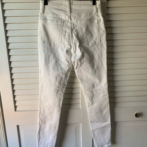 Madewell 9" High-Rise Skinny Jeans in Pure White size 27 - Picture 6 of 9